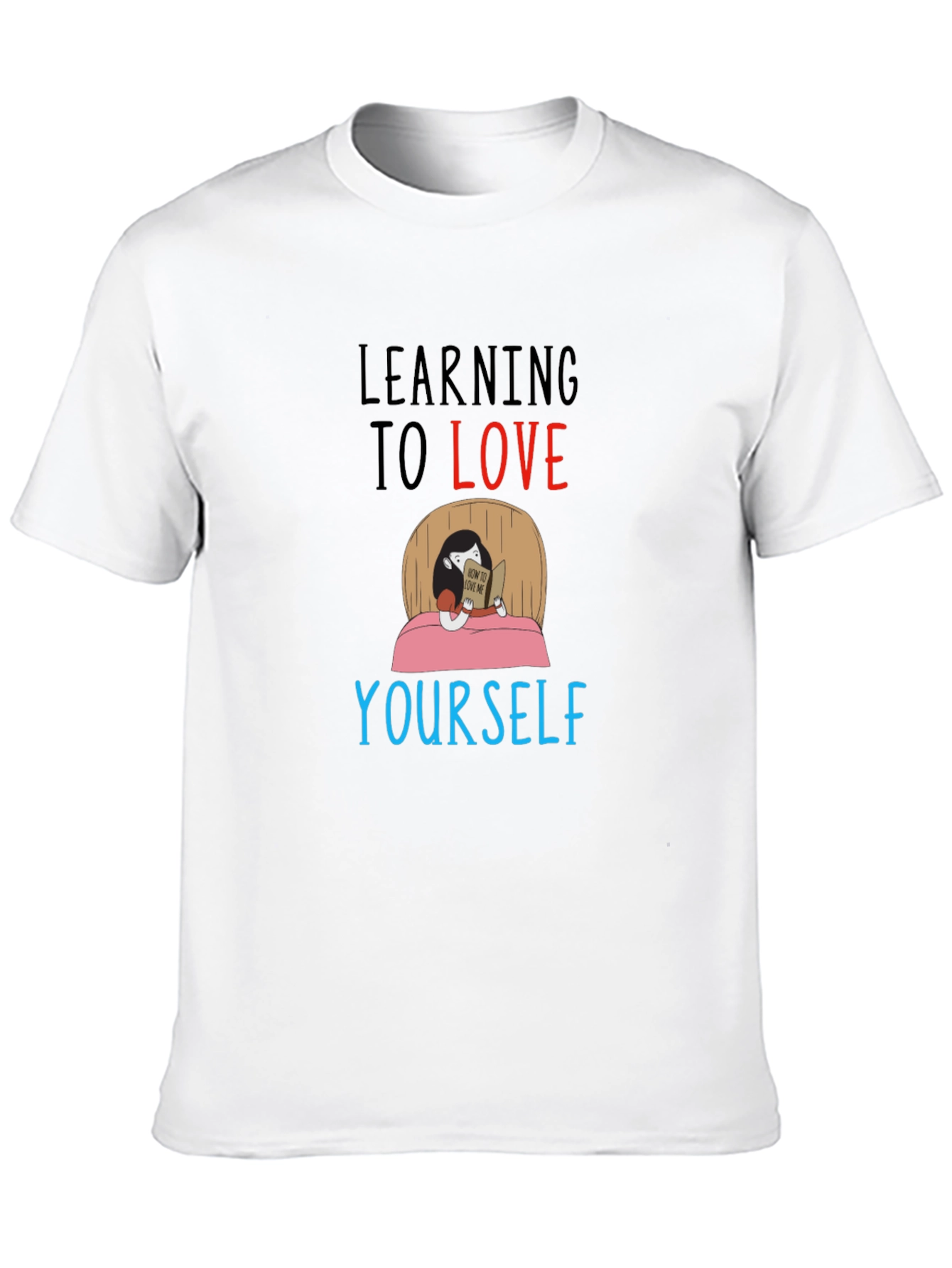 Learning to Love Yourself Graphic Tee - Black