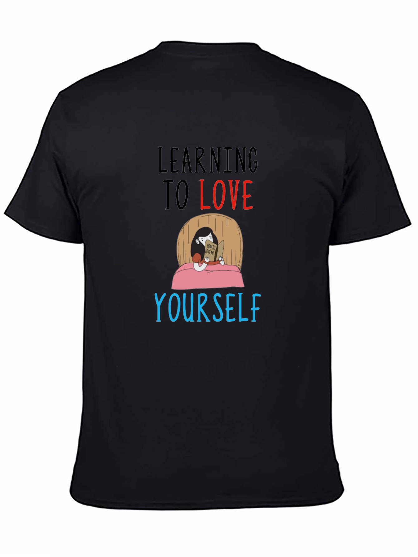 Learning to Love Yourself Graphic Tee - Black