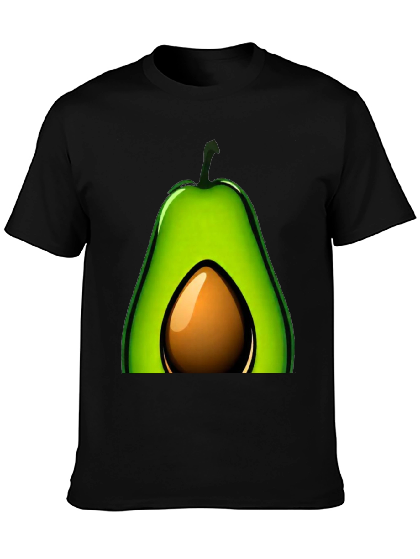 Avocado Graphic T-Shirt - Black Casual Tee