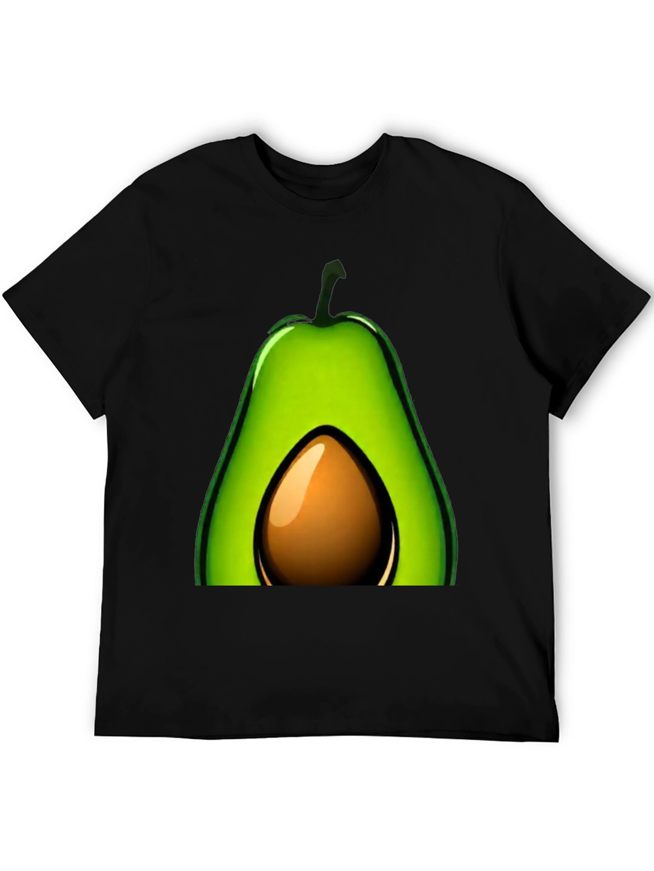 Avocado Graphic T-Shirt - Black Casual Tee