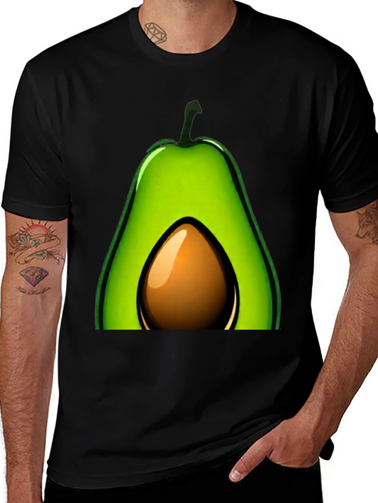 Avocado Graphic T-Shirt - Black Casual Tee