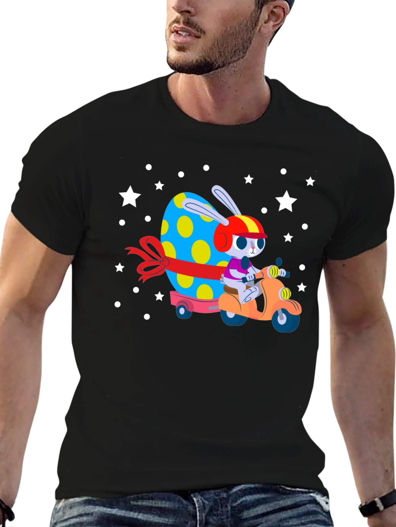 Easter Bunny Scooter Tee