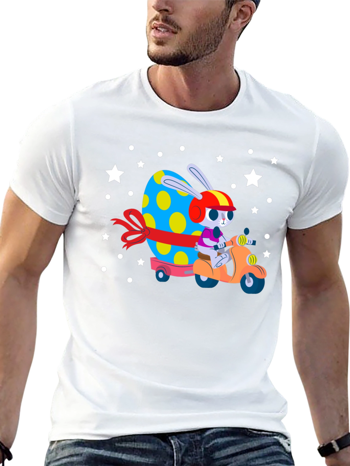 Easter Bunny Scooter Tee