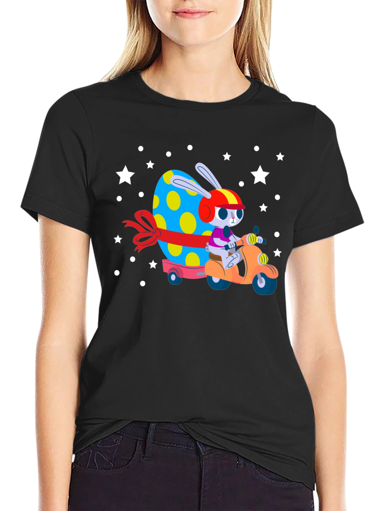 Easter Bunny Scooter Tee