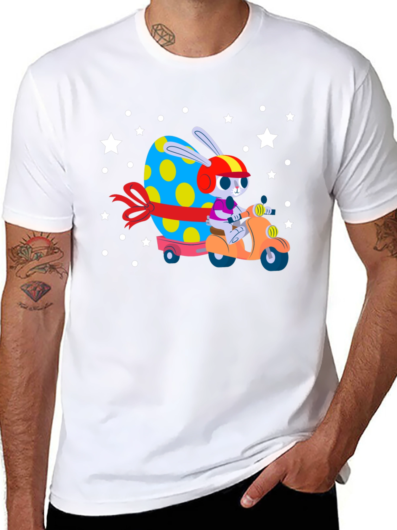 Easter Bunny Scooter Tee