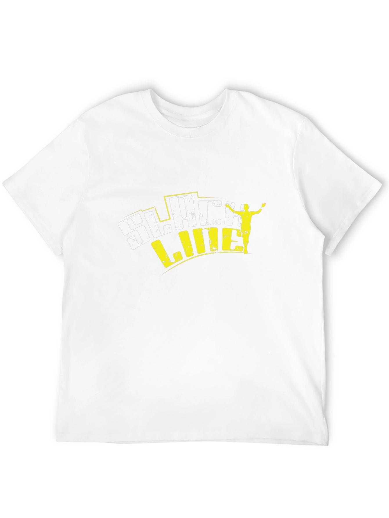 Slackline Graphic Tee - Black Cotton Blend T-Shirt