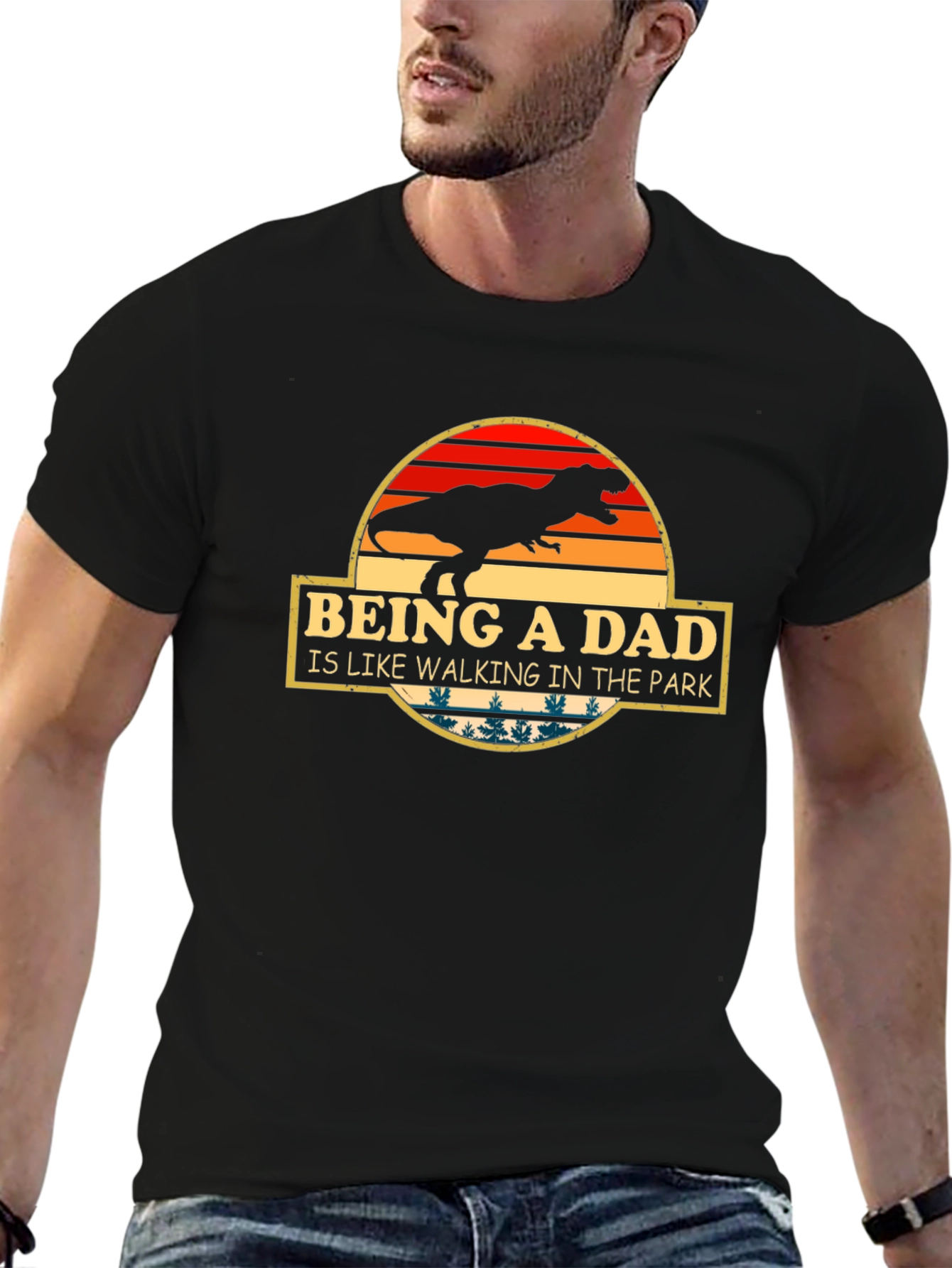 Being a Dad T-Rex T-Shirt