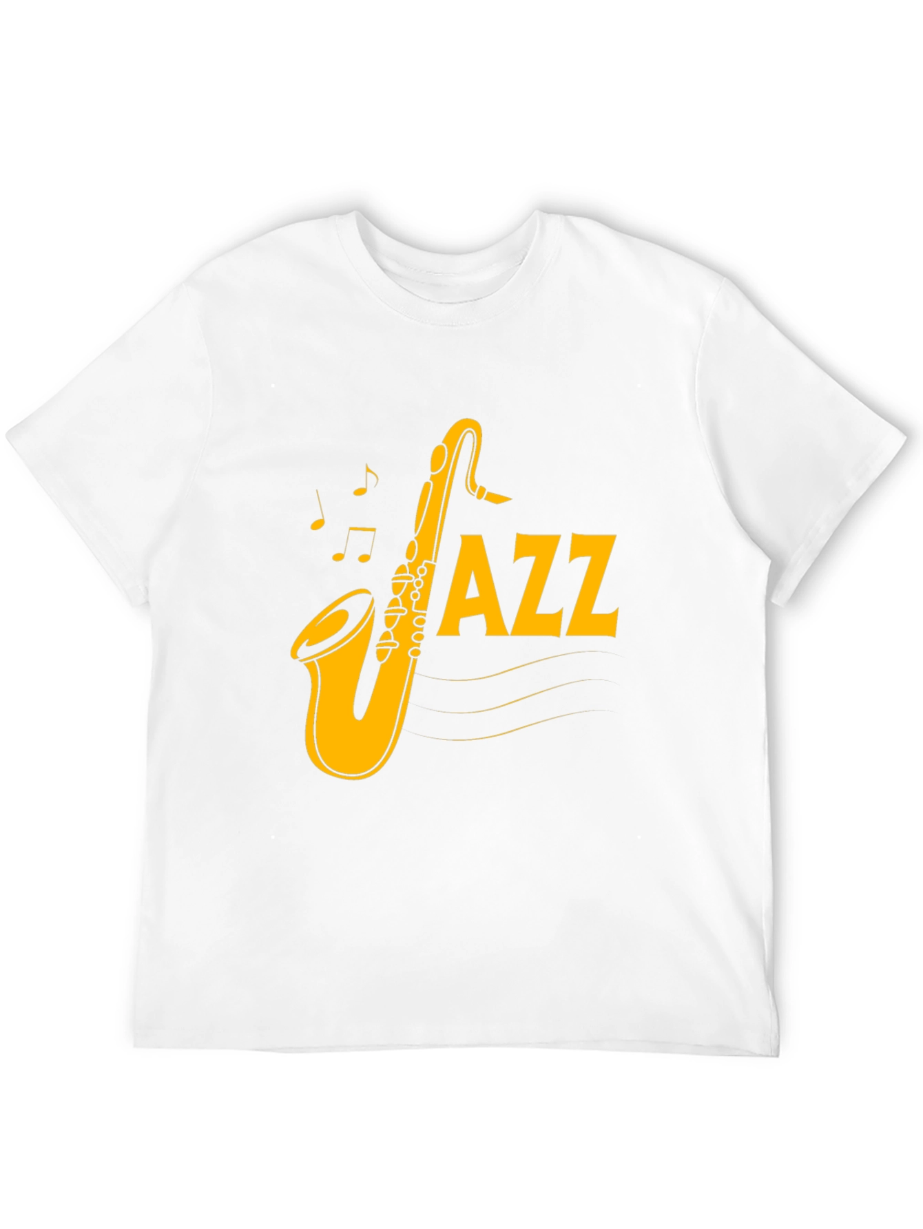Jazz Saxophone Graphic Black T-Shirt