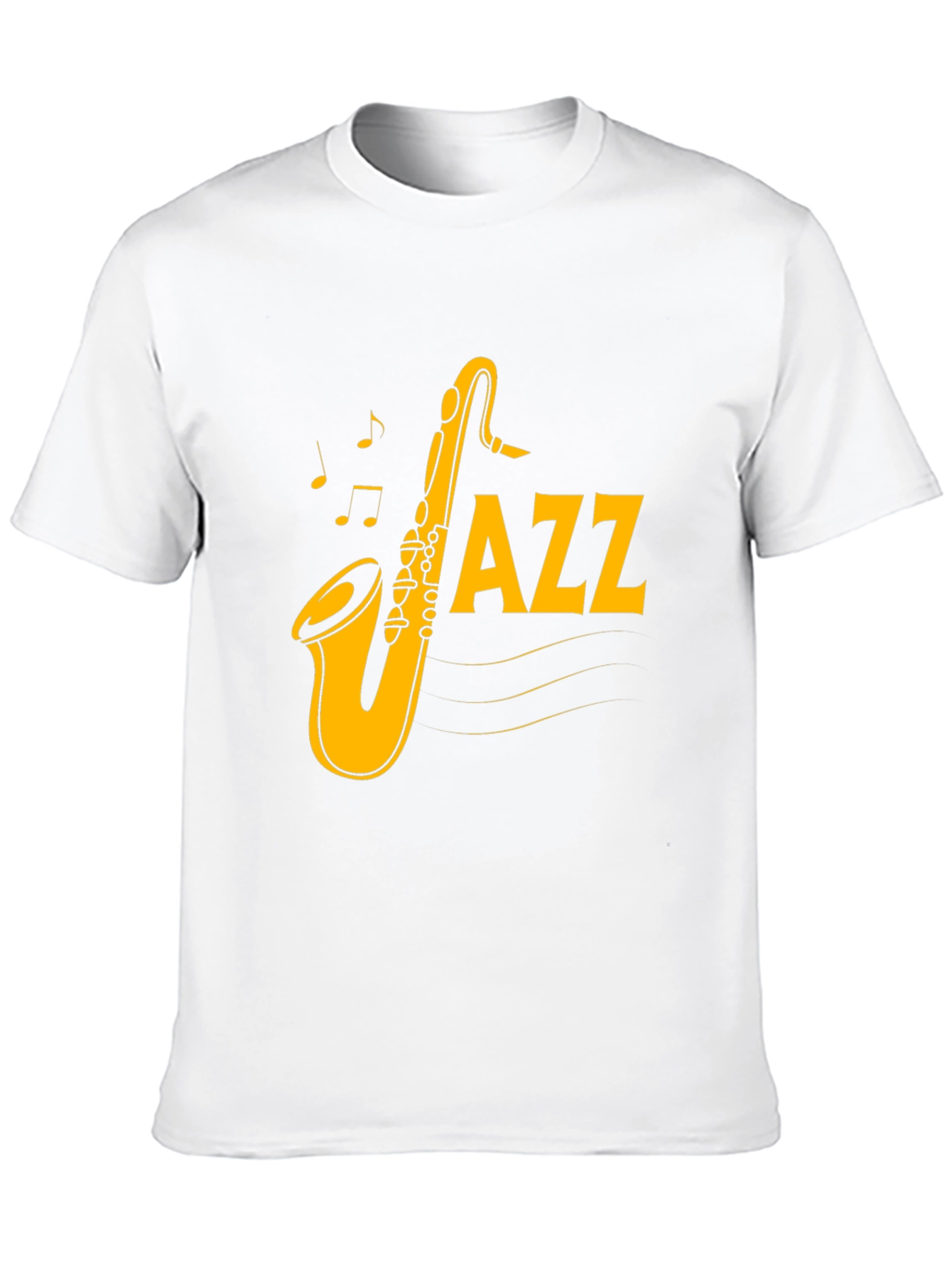 Jazz Saxophone Graphic Black T-Shirt
