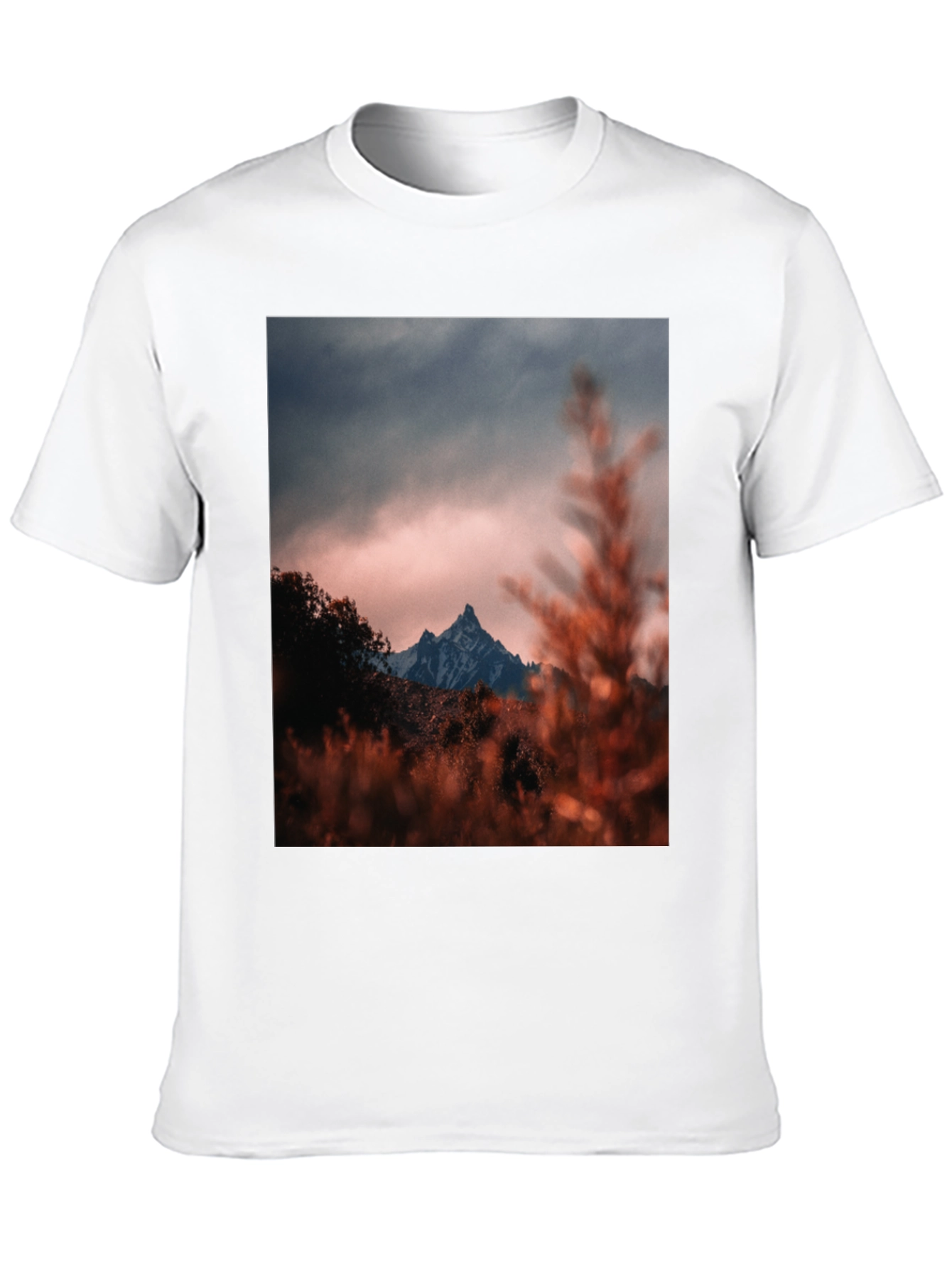 Mountain Peak Graphic Tee - Black