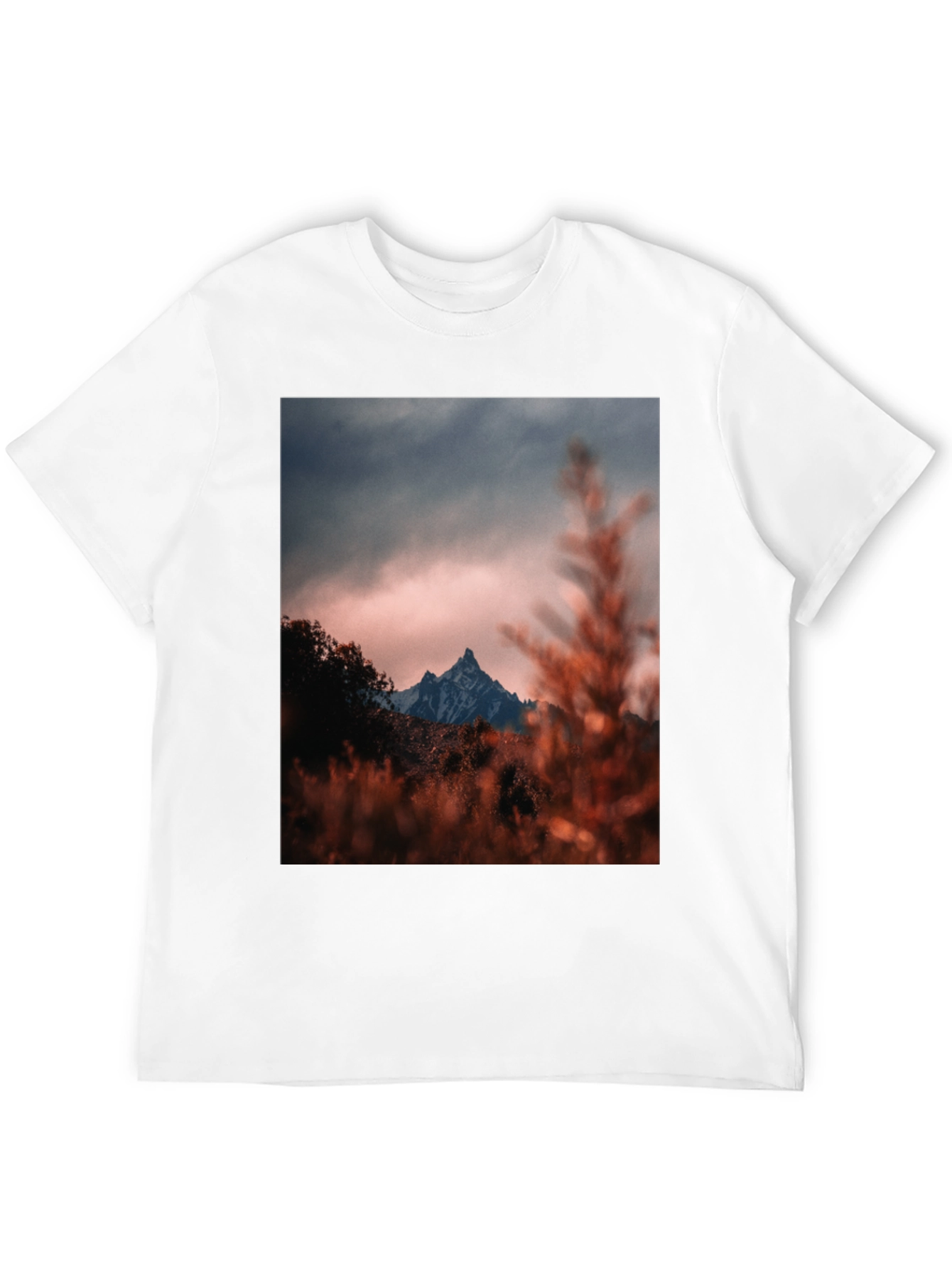 Mountain Peak Graphic Tee - Black