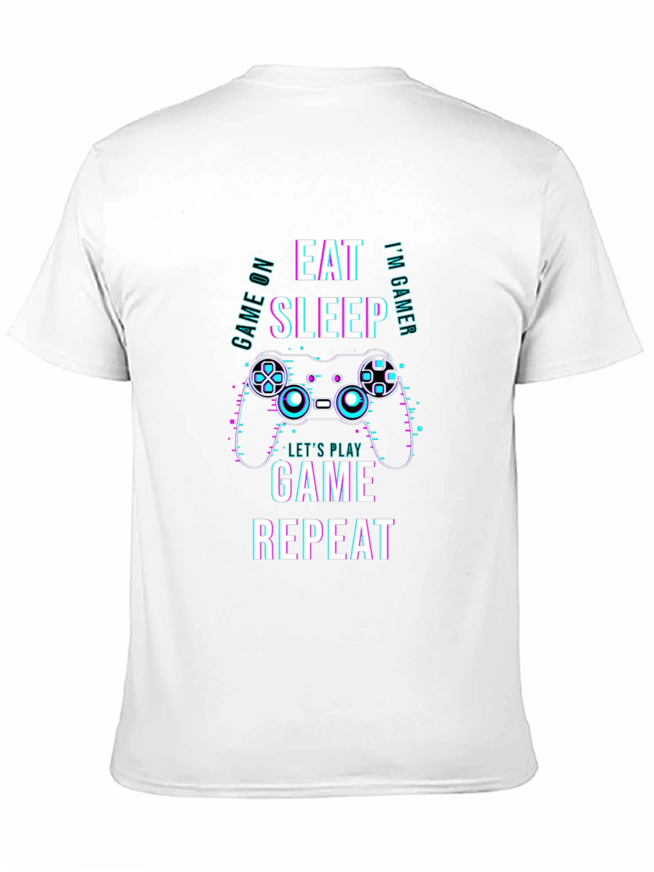 Eat Sleep Game Repeat T-Shirt - Gamer Apparel