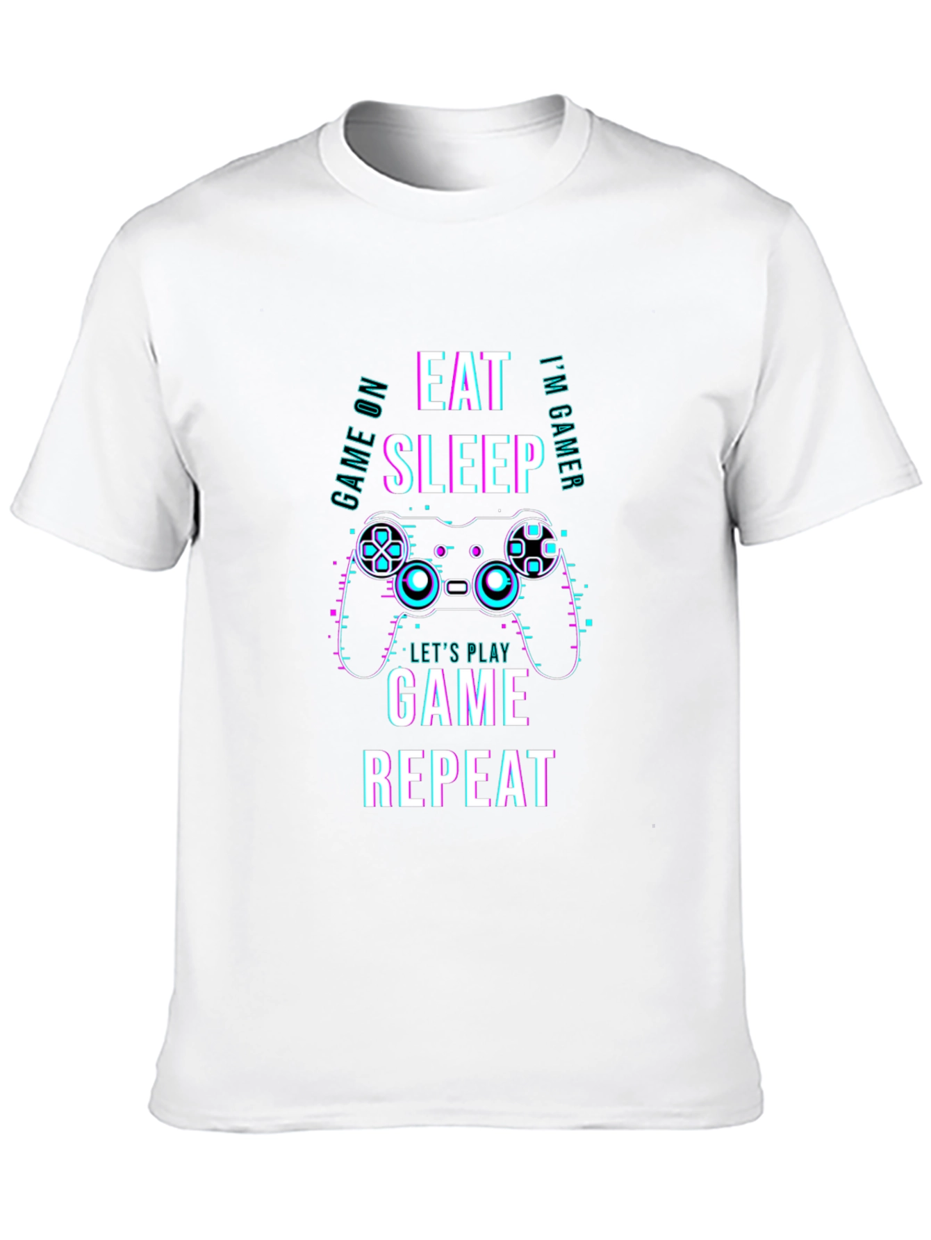 Eat Sleep Game Repeat T-Shirt - Gamer Apparel