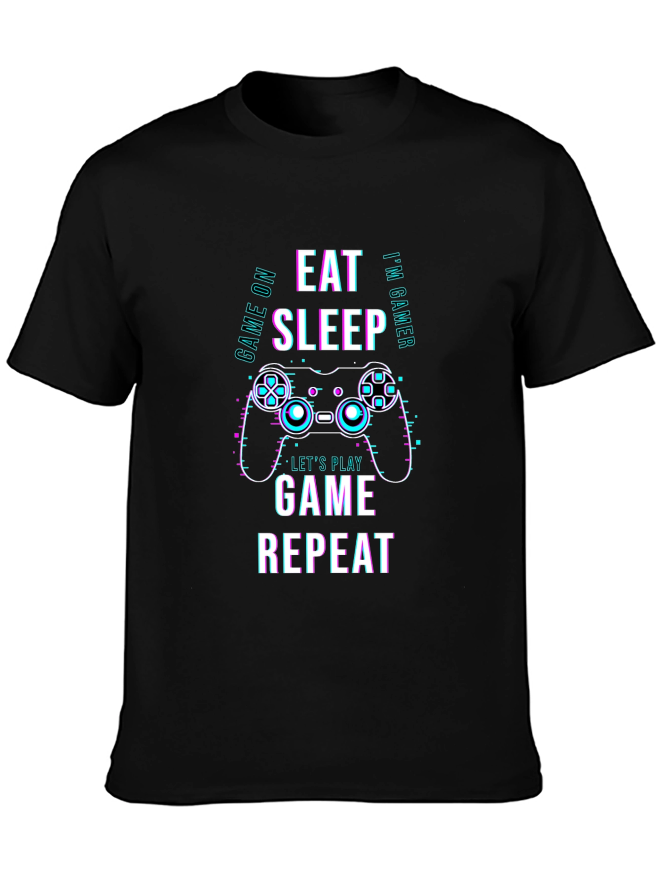 Eat Sleep Game Repeat T-Shirt - Gamer Apparel