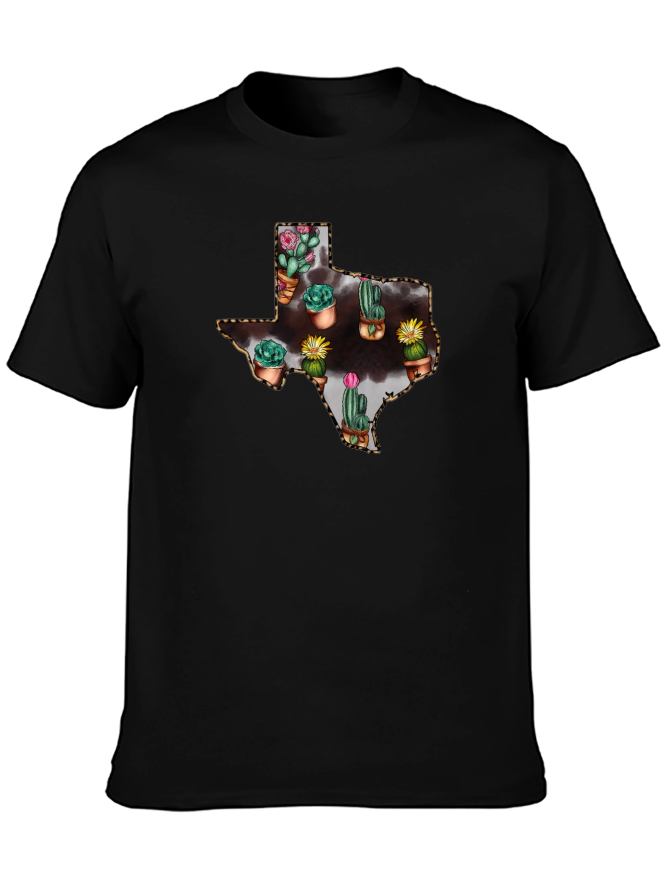 Texas Cactus T-Shirt - Trendy Graphic Tee