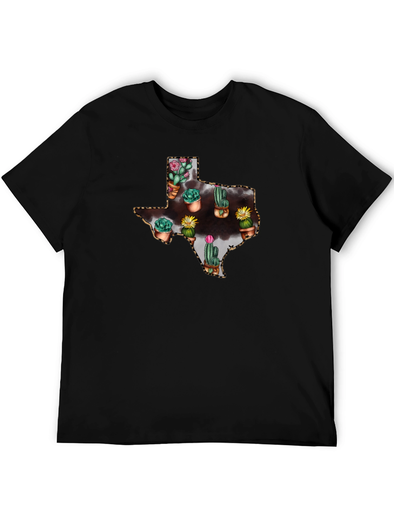 Texas Cactus T-Shirt - Trendy Graphic Tee