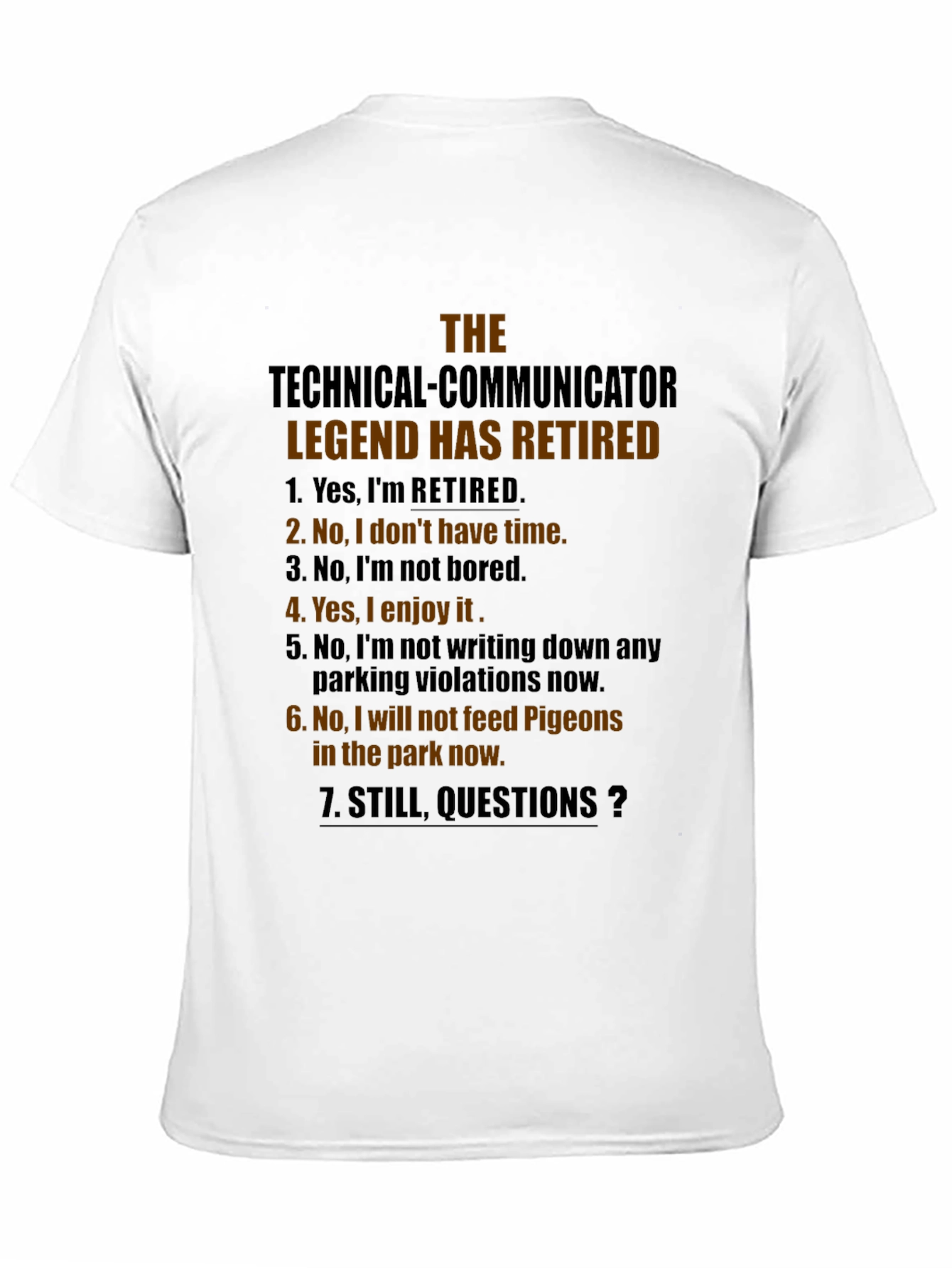 Retired Technical Communicator T-Shirt
