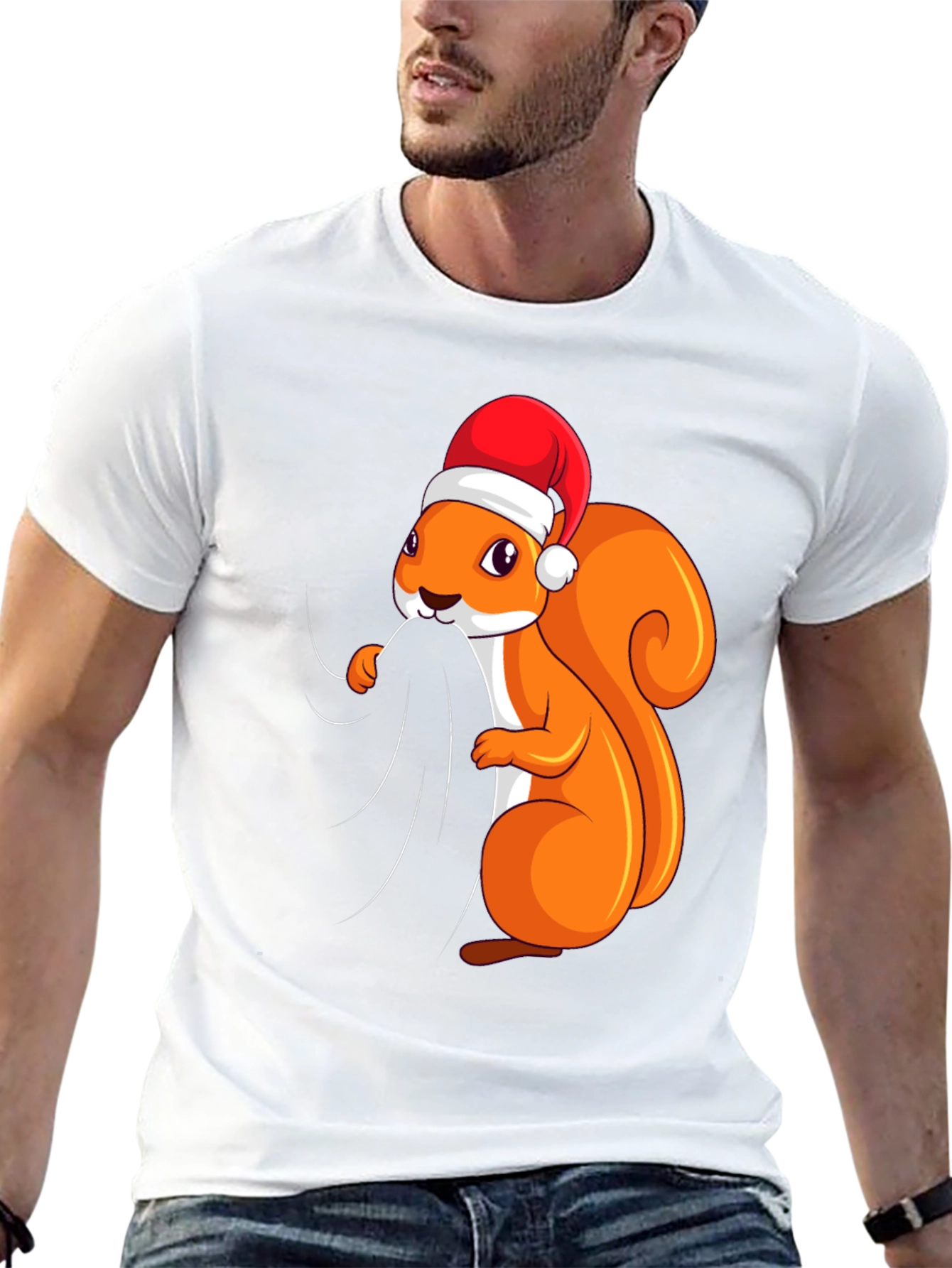Festive Squirrel Graphic Tee