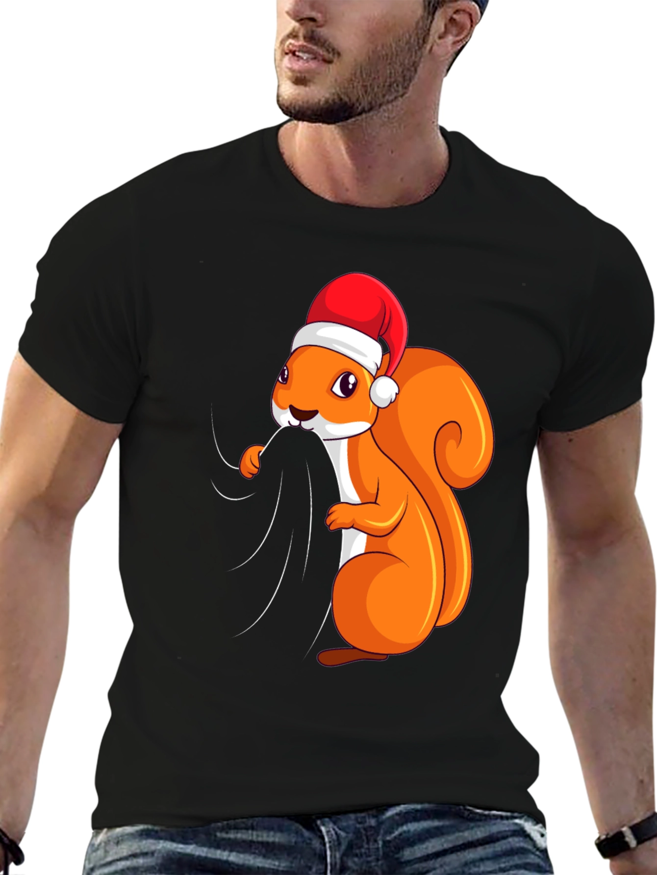 Festive Squirrel Graphic Tee