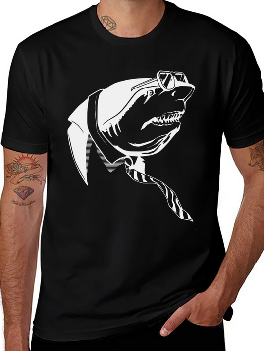 Shark in Suit Graphic T-Shirt - Cool & Unique Design