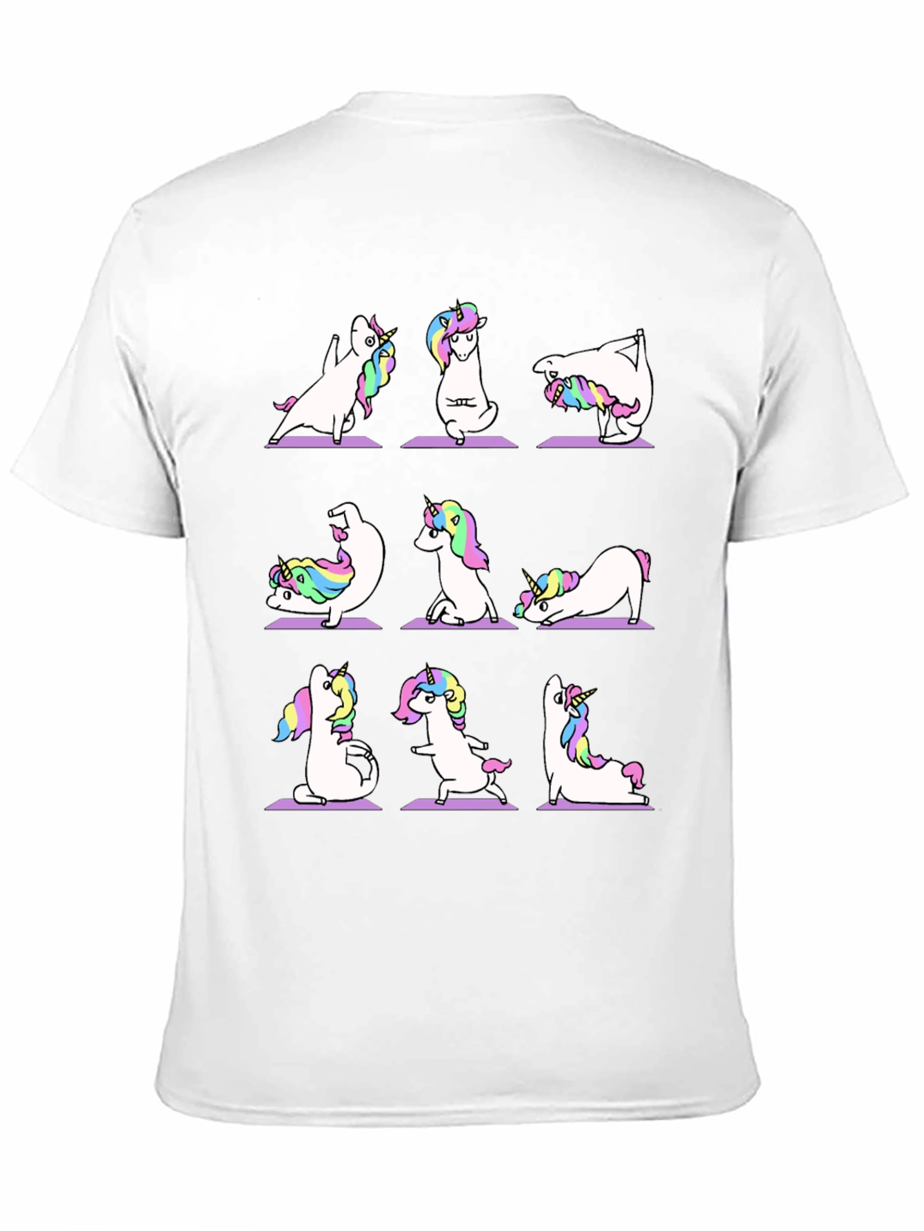 Unicorn Yoga Black T-Shirt