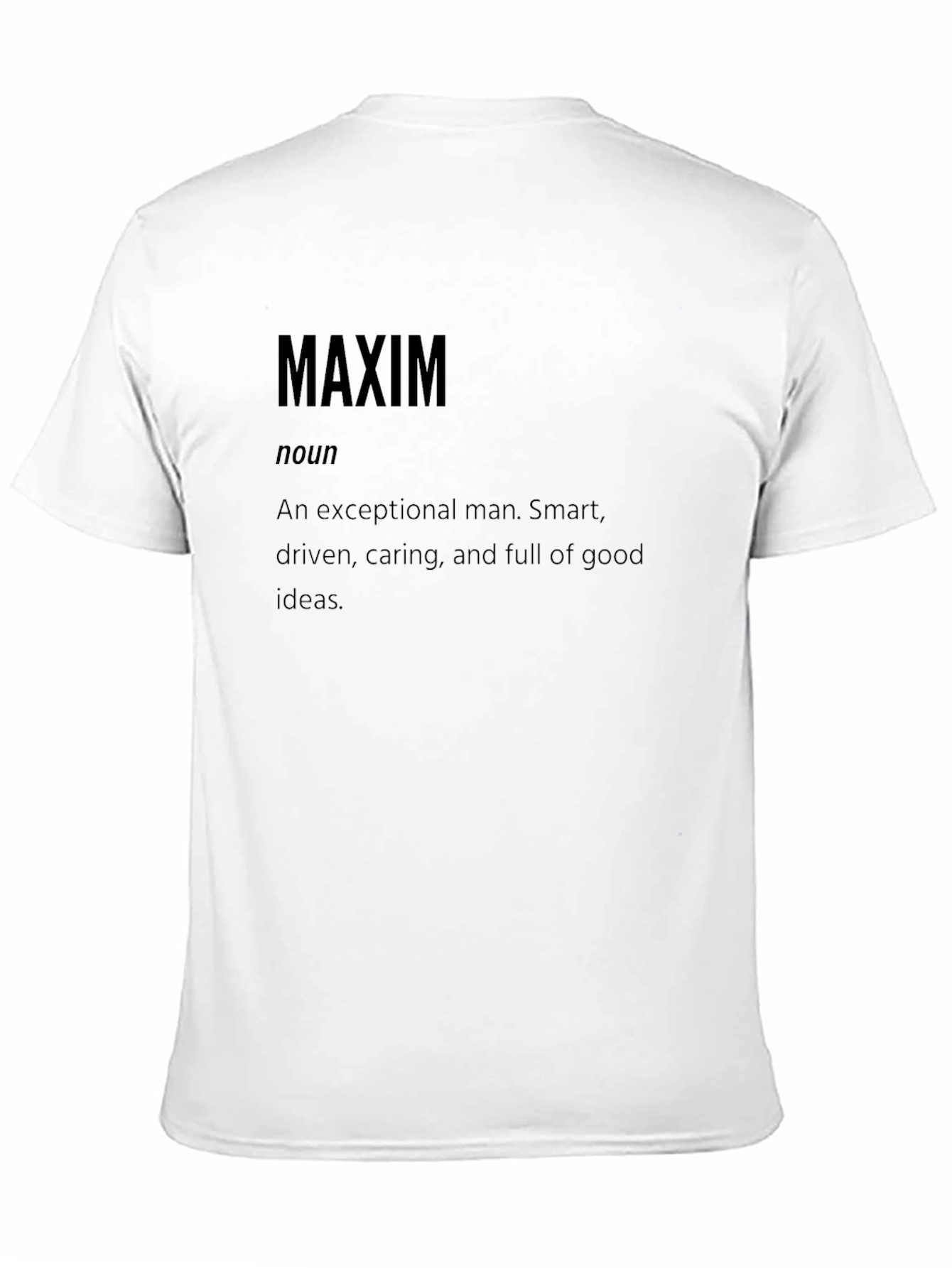 Maxim Definition Black T-Shirt - Exceptional Man