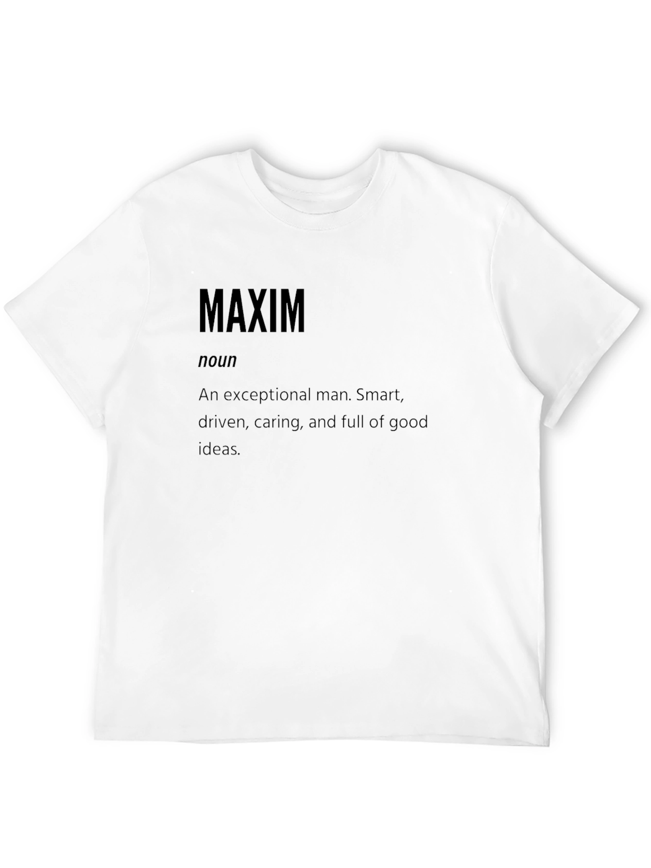 Maxim Definition Black T-Shirt - Exceptional Man