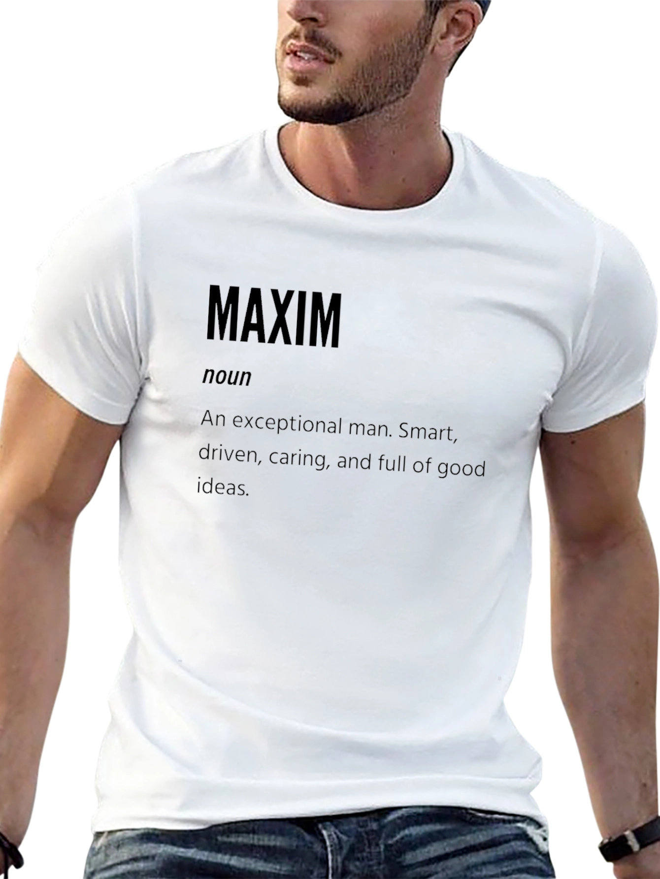 Maxim Definition Black T-Shirt - Exceptional Man