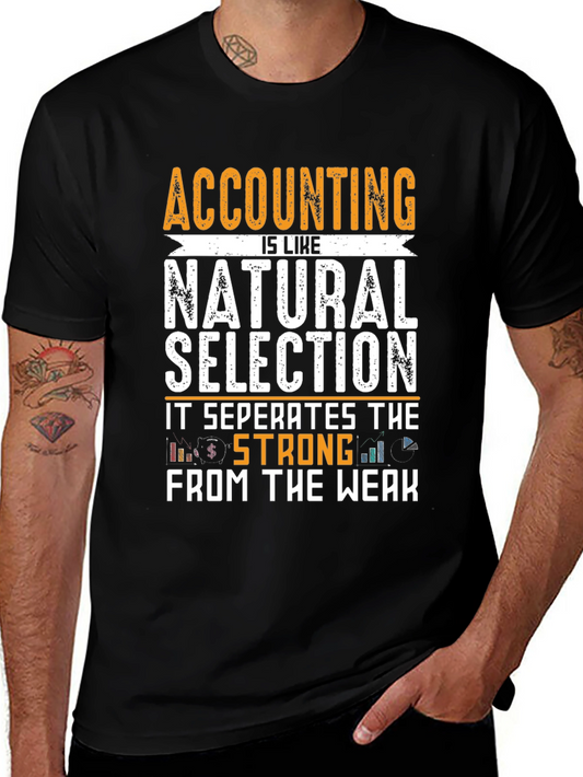 Accounting Natural Selection T-Shirt