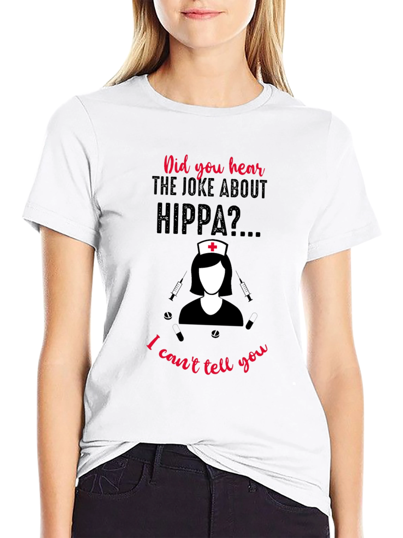 HIPPA Joke Nurse T-Shirt