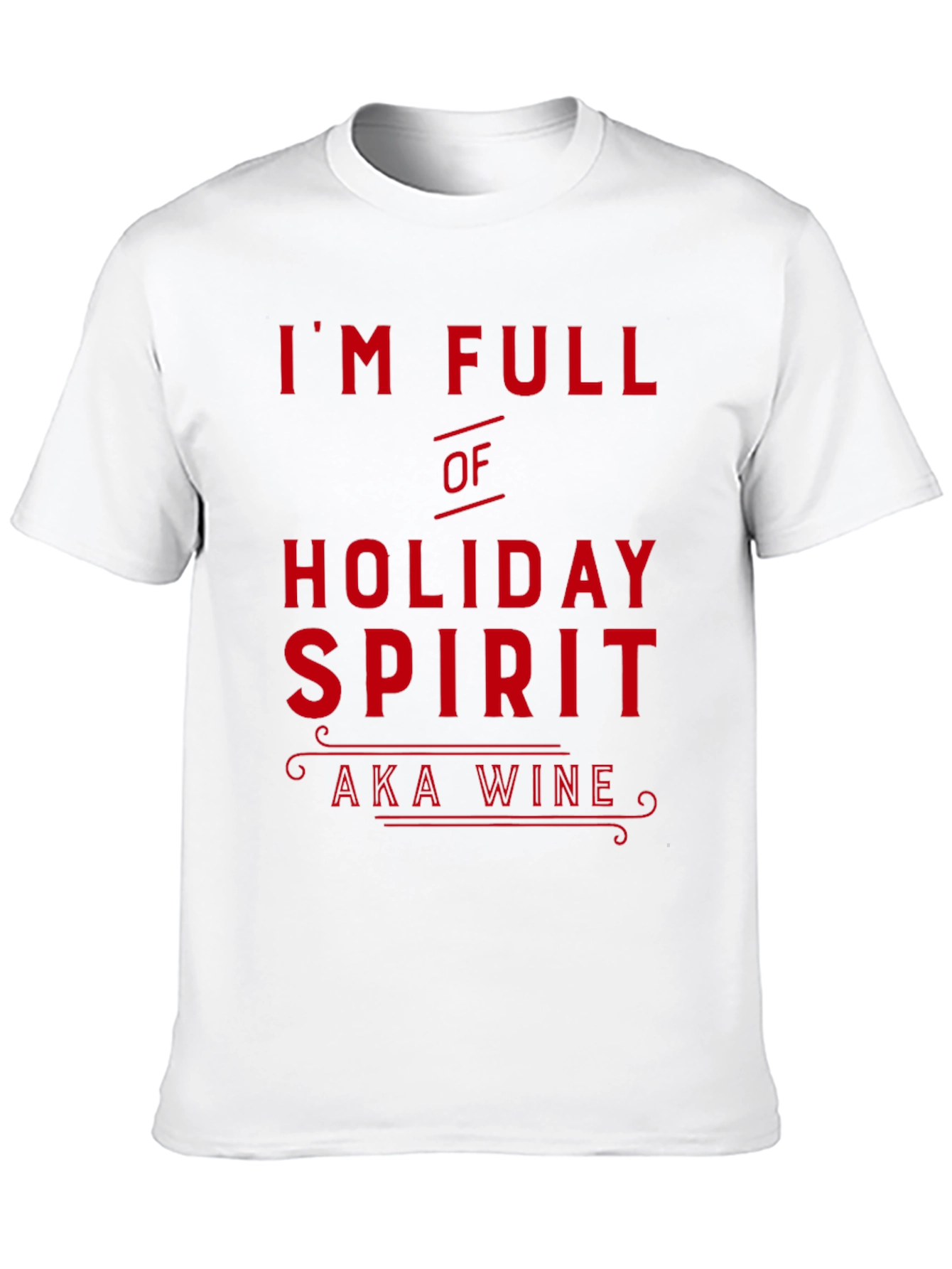 Holiday Spirit Wine Lover Black T-Shirt