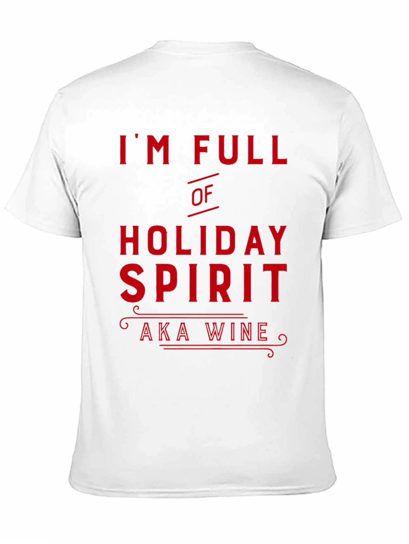 Holiday Spirit Wine Lover Black T-Shirt