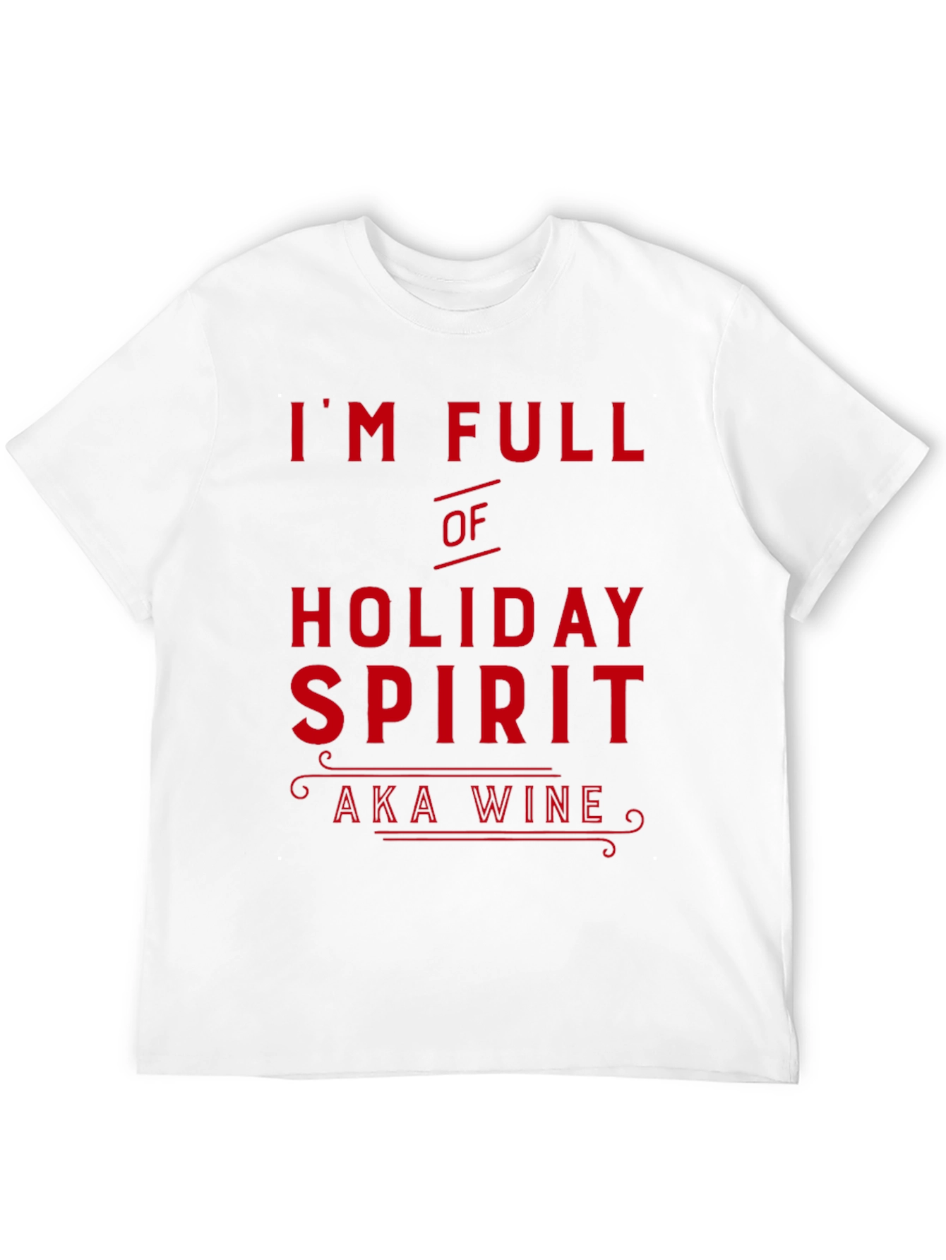 Holiday Spirit Wine Lover Black T-Shirt