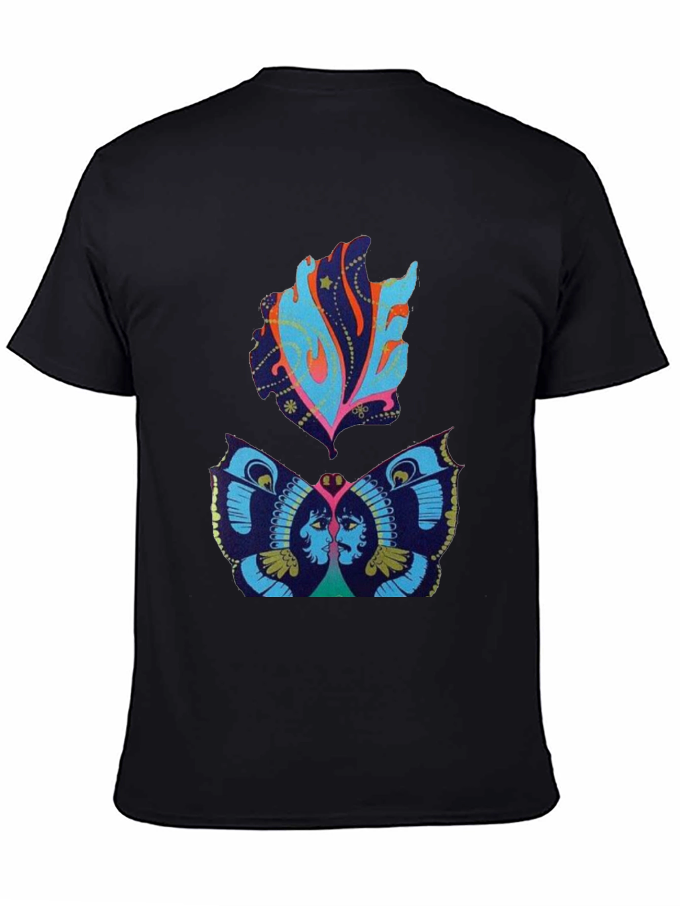 Retro Psychedelic Butterfly Graphic Tee