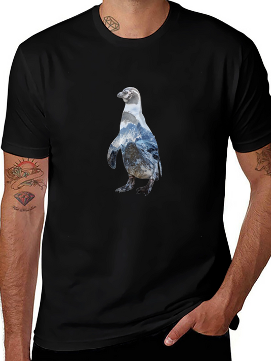 Penguin Graphic Black T-Shirt