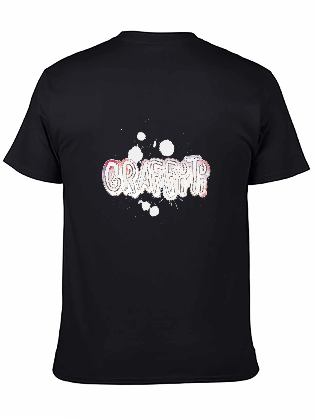 Graffiti Graphic Black T-Shirt