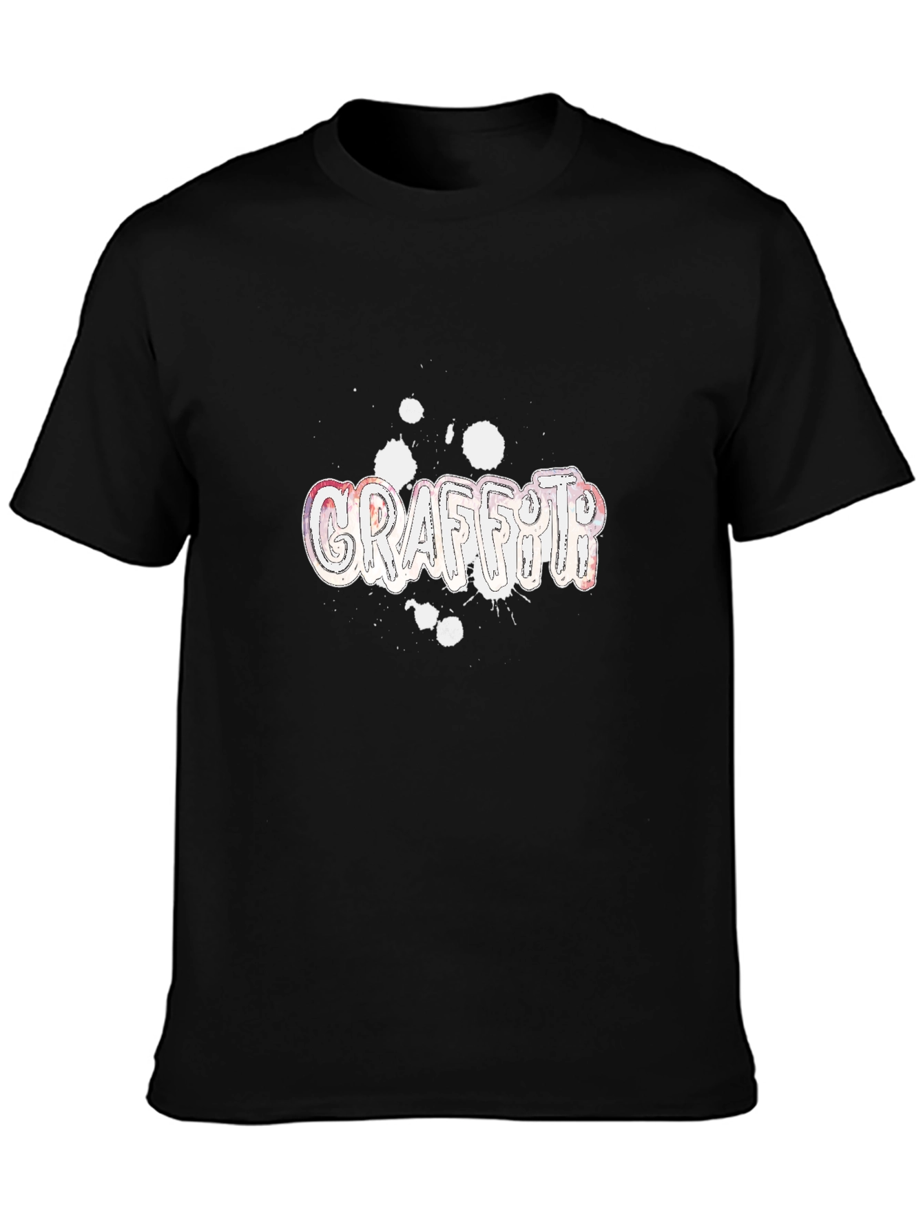 Graffiti Graphic Black T-Shirt