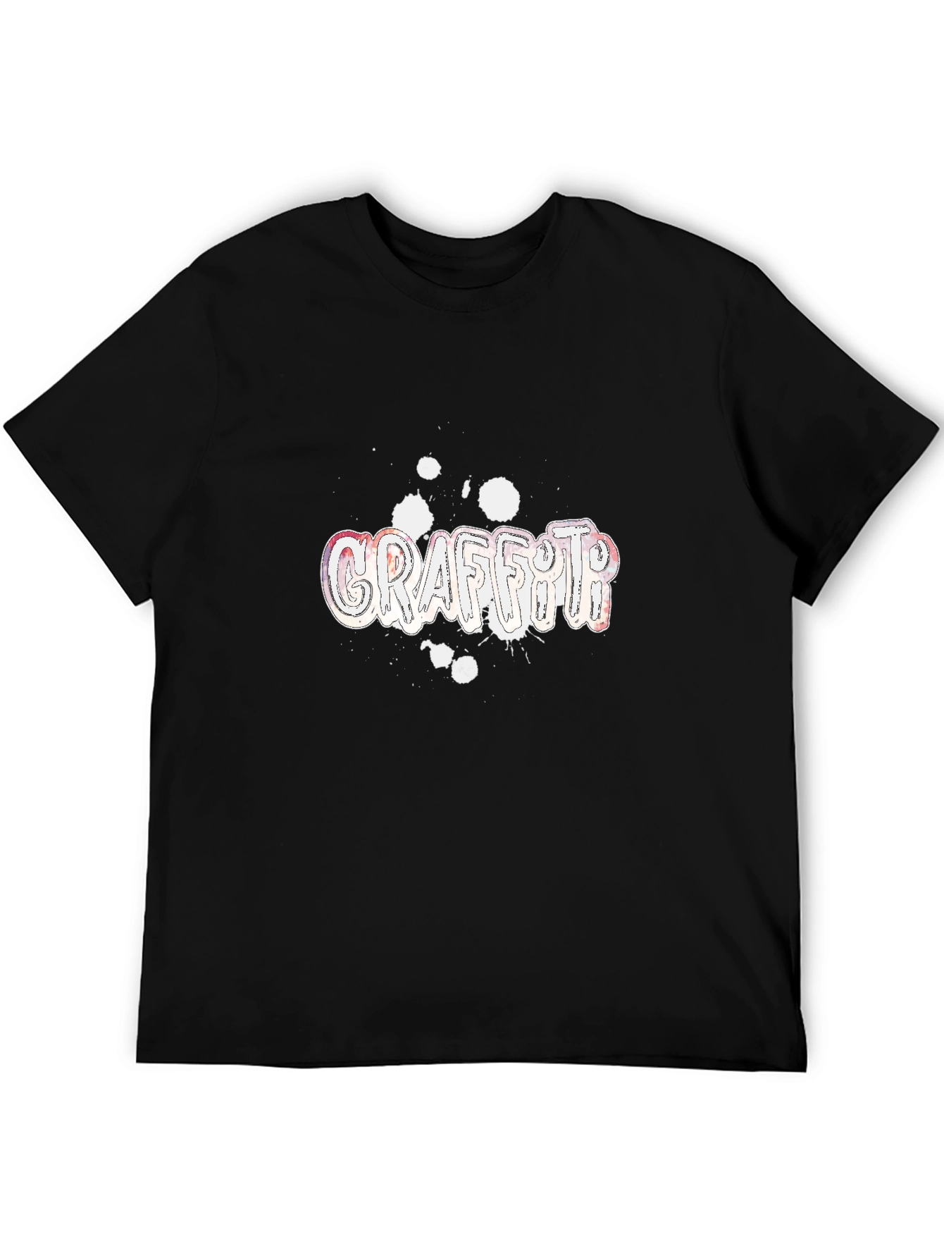 Graffiti Graphic Black T-Shirt