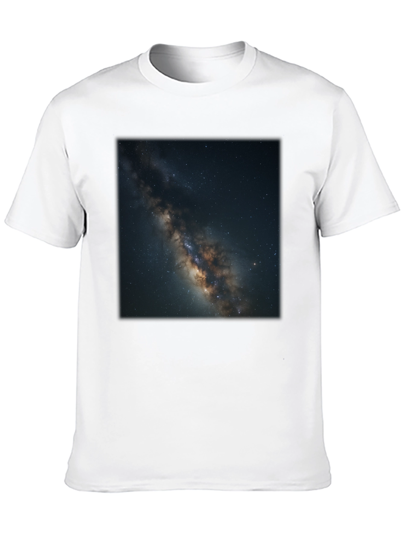 Milky Way Galaxy Graphic Black T-Shirt