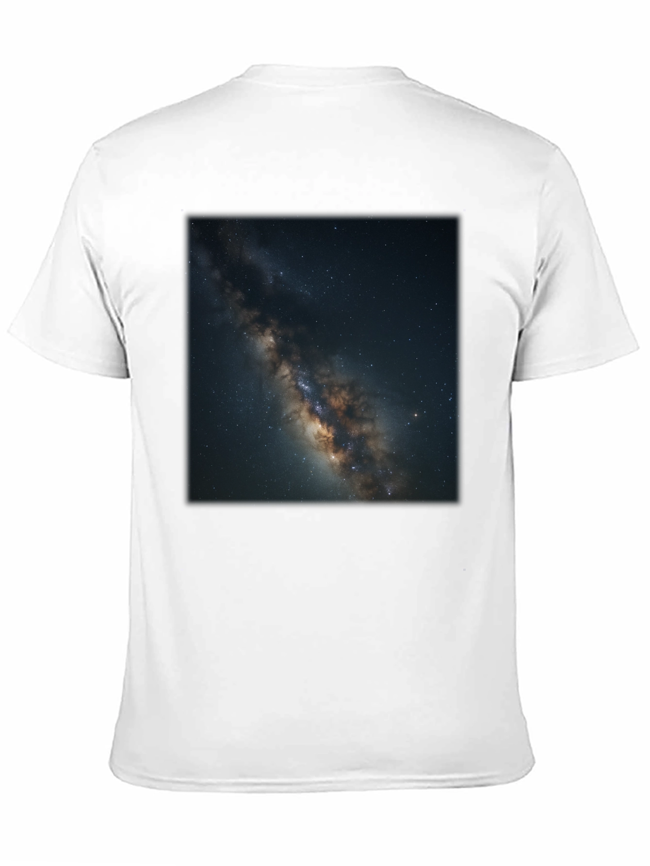 Milky Way Galaxy Graphic Black T-Shirt
