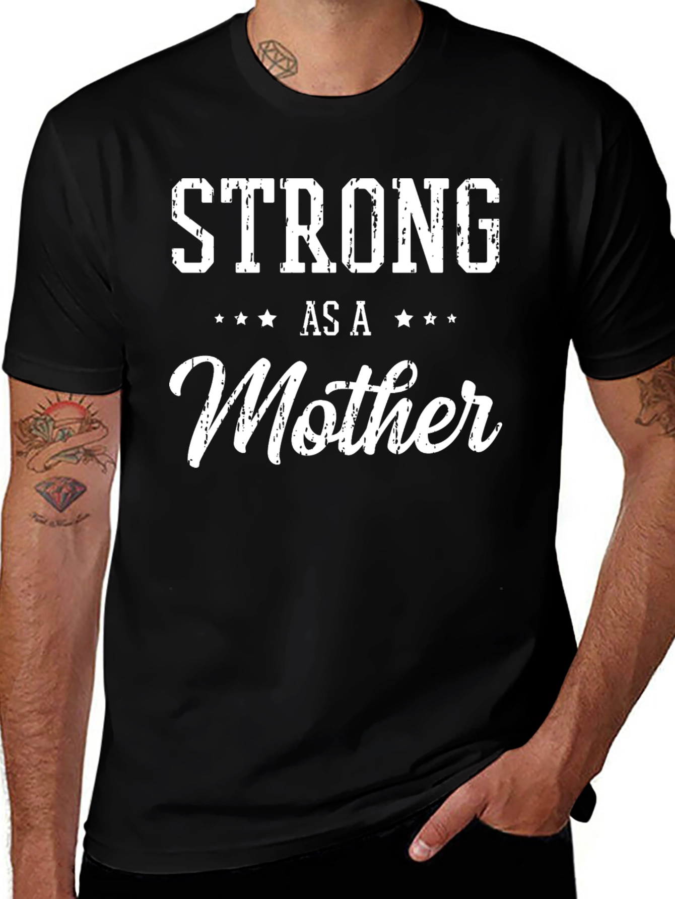 Strong As A Mother Graphic Tee Shirt