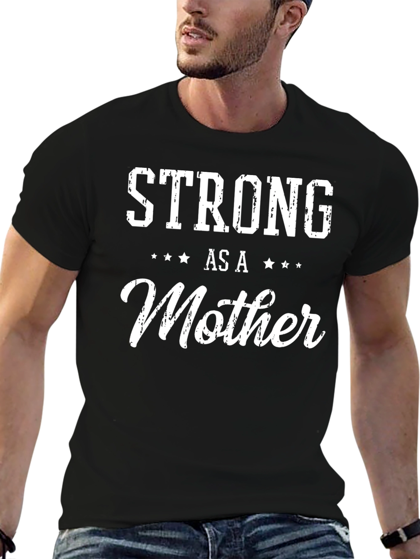 Strong As A Mother Graphic Tee Shirt
