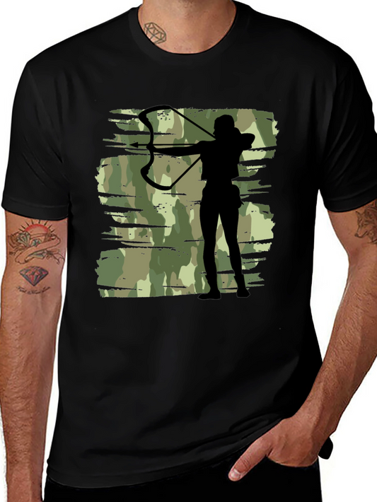 Archer Camo Tee - Black Graphic T-Shirt