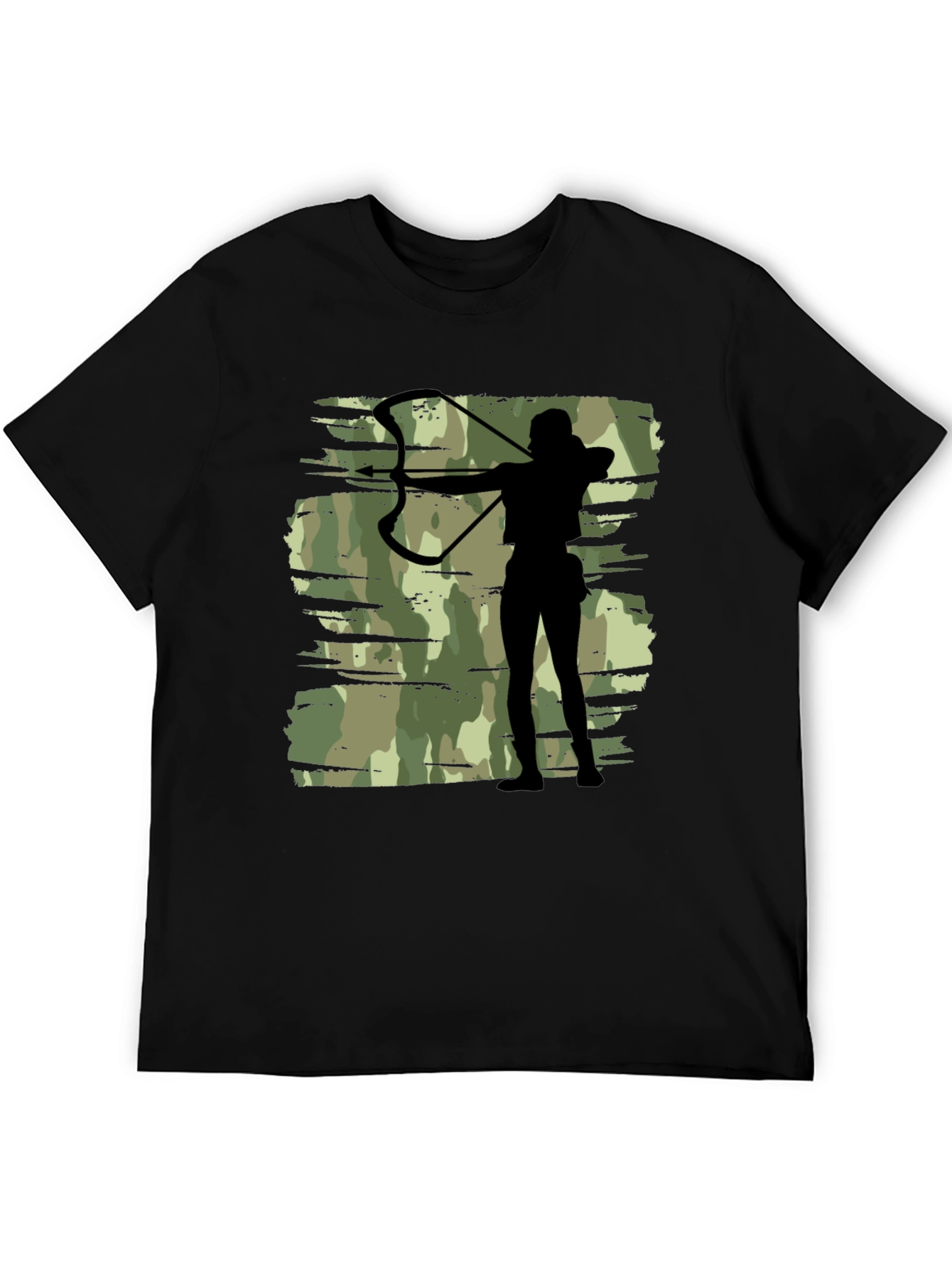 Archer Camo Tee - Black Graphic T-Shirt