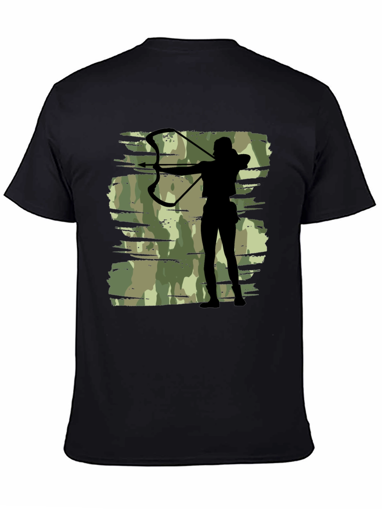 Archer Camo Tee - Black Graphic T-Shirt