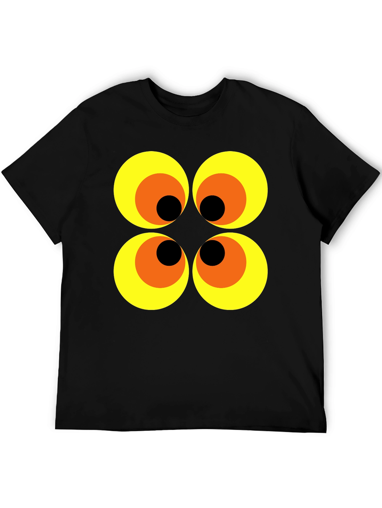 Retro Mod Circles Graphic Tee - Black