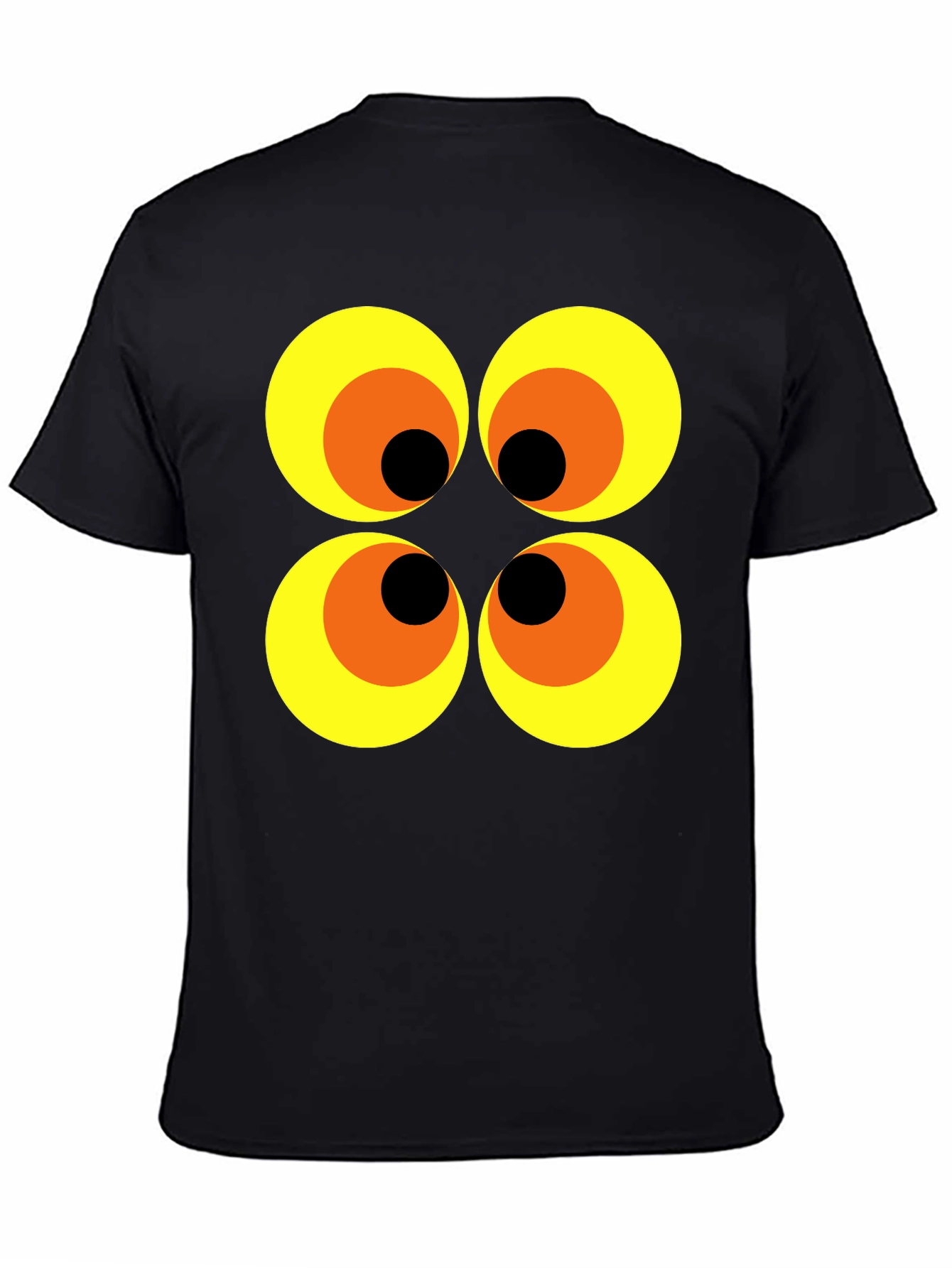 Retro Mod Circles Graphic Tee - Black
