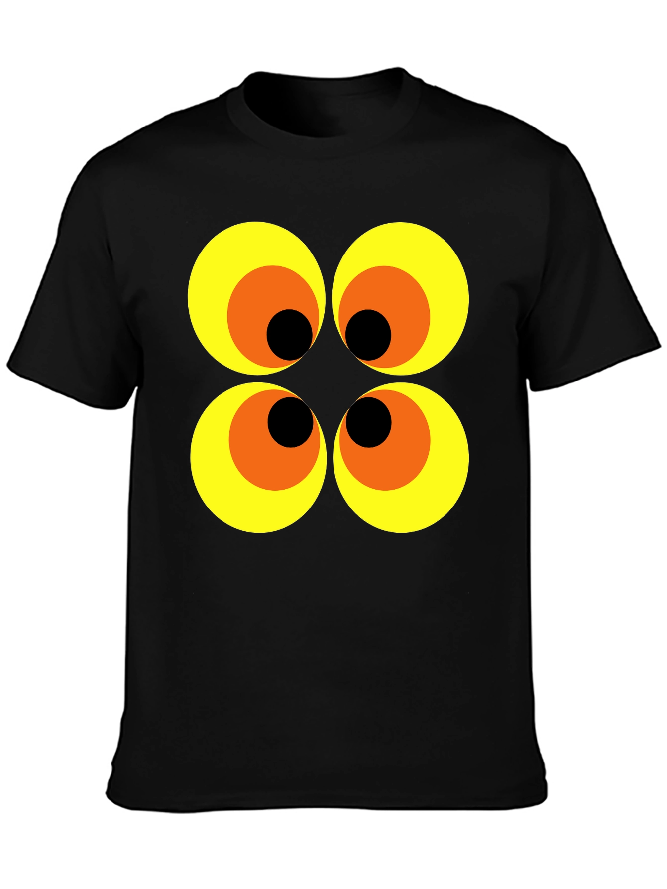 Retro Mod Circles Graphic Tee - Black