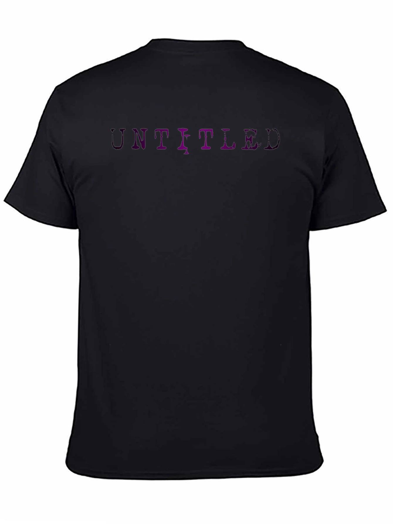 Untitled Graphic Tee - Black Casual T-Shirt