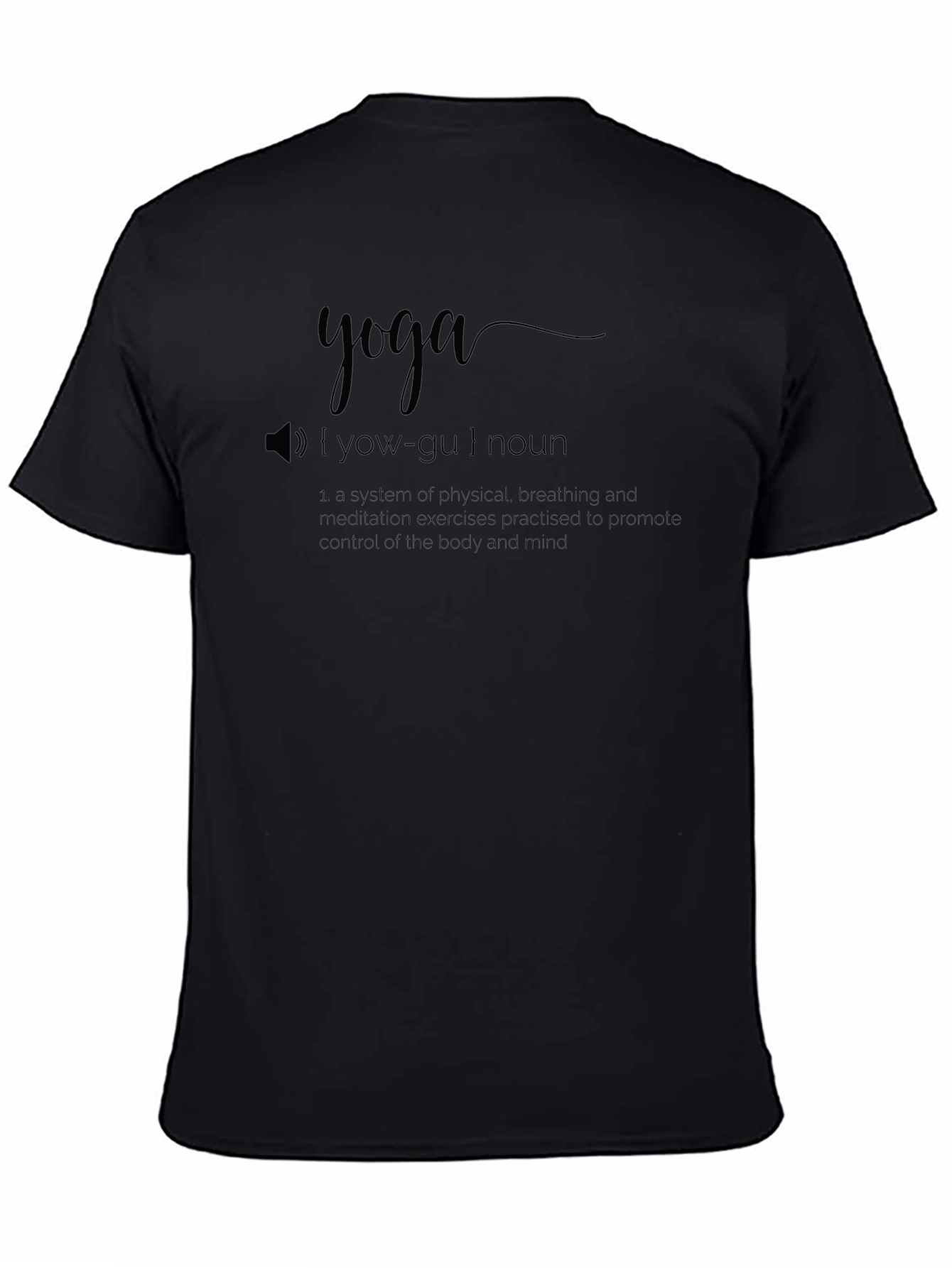 Yoga Definition T-Shirt - Unisex Black Tee